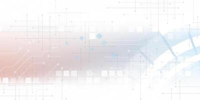 Abstract technology background. illustration gear wheel, hexagon, circuit board. engineering, machine, technology concept. abstract futuristic technology on light blue color background vector