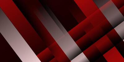 Abstract red and gray gradient rectangle background. Premium red gradient 3D shape. Eps10 vector