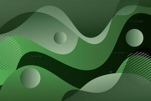 Abstract green gradient liquid wave modern geometric background with liquid color gradient style. Suitable for banner, flyer and so on. vector