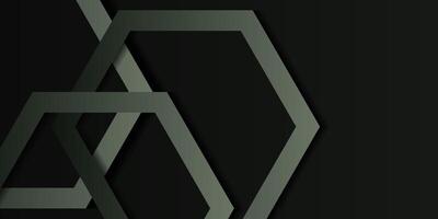 Abstract dark hexagonal pattern background. 3D hexagonal concept banner design. Eps10 vector