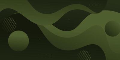 Abstract colored wave pattern background. Trendy waves Fluid design background. Green wave pattern on background. eps10 vector