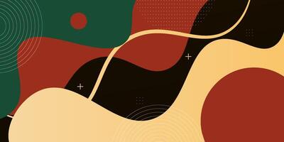 Colorful wave 3D shapes on dark background. Simple gradient texture background design. Eps 10 vector