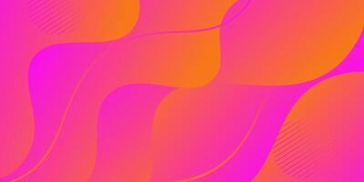 Abstract gradient wave background in bright colors. Trendy background with fluid wave and line pattern. eps10 vector