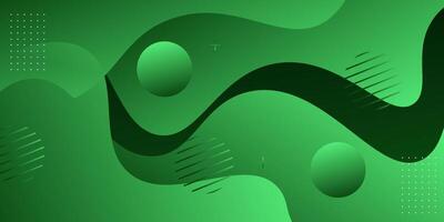abstract background multi color green wavy paper cut overlapping layers background. eps10 vector