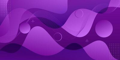 Purple wave background with simple line shapes and patterns. Modern geometric shapes concept. Eps10 vector