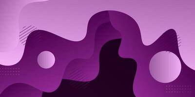Purple dynamic abstract background with simple wave design. Creative gradient background. Smart 3D cover design for business design. Eps10 vector