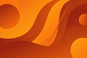Abstract minimalist colorful orange 3D background. Simple geometric wave pattern design. Eps10 vector