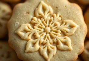 close up view of some cookies with icing photo