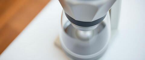 close up of a blender on a table photo