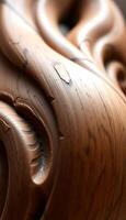close up view of a wooden object photo