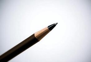 close up of a pencil with a white background photo