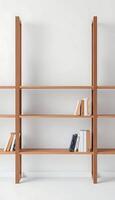 bookshelf with several books on top of it photo