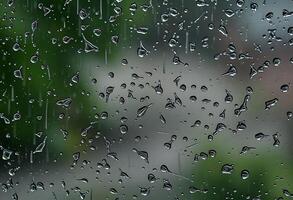 Raindrops on a window photo