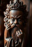 statue of a man with a beard and a crown on his head photo
