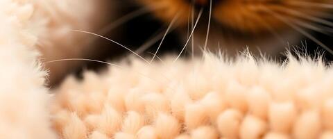 A close up of a cat's fur photo