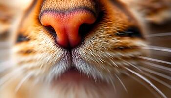 Close up of a cat's nose photo