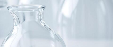 A glass bottle with a white background photo