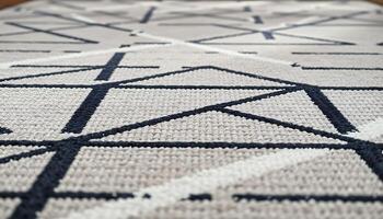 A rug with geometric shapes on it photo