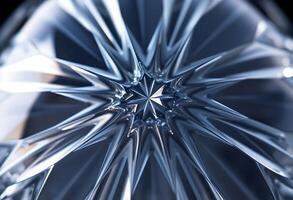 close up view of a shiny glass object photo