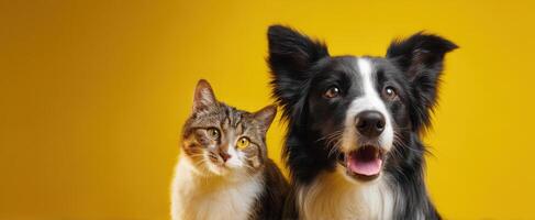 The Adorable Friendship Between a Playful Dog and a Curious Cat photo