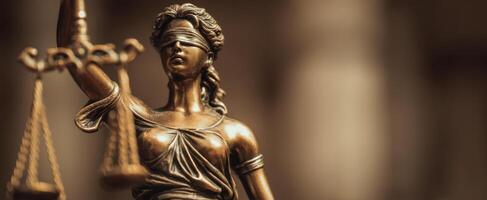 The Lady Justice Statue Representing Fairness and the Rule of Law photo
