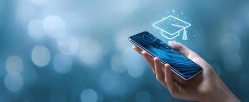 The smartphone transforming education through innovative learning technologies. photo