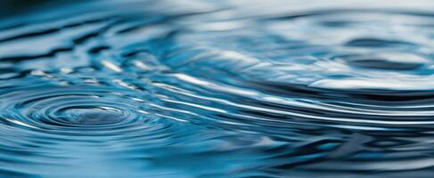 The mesmerizing beauty of water ripples under soft light photo