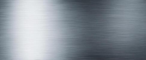 The brushed stainless steel surface showcasing modern industrial elegance. photo