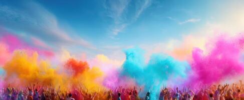The Colorful Festival Celebrating Unity and Joy in Vibrant Atmosphere photo