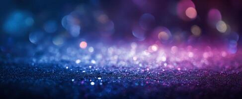 Abstract bokeh background with sparkles and lights photo