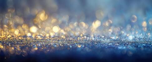 The enchanting shimmer of bokeh lights creating a magical atmosphere. photo