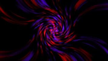 Dynamic swirling vortex technology animation isolated on black background video