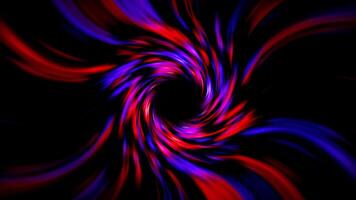 Dynamic particles colorful animation Isolated on Black Background video