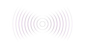 Radio waves wireless network tower concept animation isolated on white background video