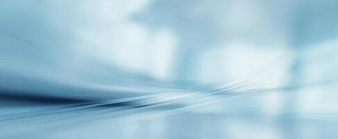 The Ethereal Flow of Blue Abstract Light in a Minimalistic Design photo