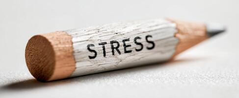 The Stress Pencil Symbolizing Creativity and Mental Health Awareness photo