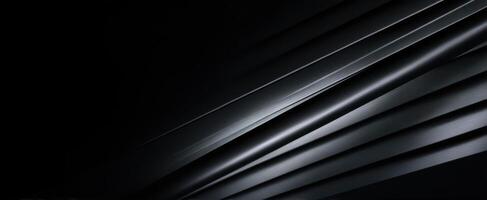 The sleek layers of black create a captivating abstract design. photo