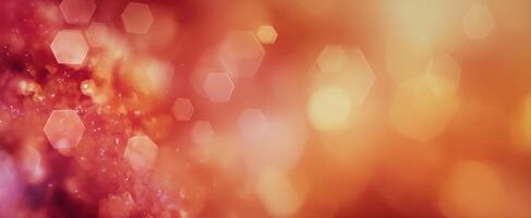The Colorful Abstract Background with Soft Bokeh and Hexagonal Shapes photo