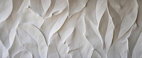 The Elegant White Leaf Pattern Creating a Contemporary Texture Background photo