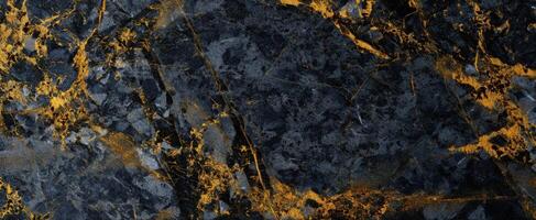 The stunning black marble with gold veins creating a luxurious aesthetic. photo