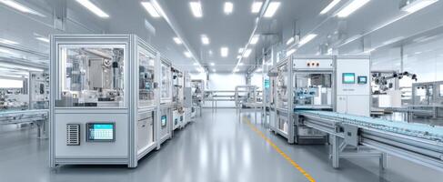 The advanced manufacturing facility featuring automated machinery and efficient production processes. photo