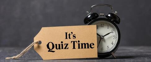 The Alarm Clock Signaling It's Quiz Time for Learning and Fun photo