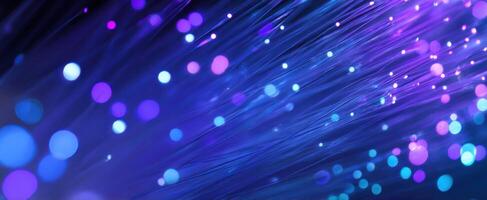 The enchanting display of vibrant lights and colors in motion. photo