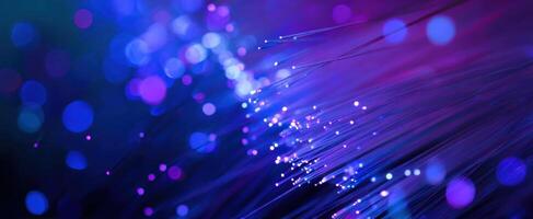The vibrant abstract background featuring glowing lines and colorful bokeh effects. photo
