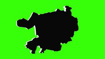green screen 3d map of Heidelberg in germany video