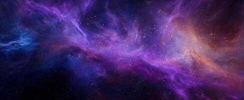The mesmerizing galaxy filled with colorful nebulae and shining stars. photo