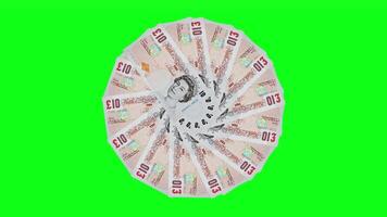 British Pound Sterling Animation, Money Motion Graphics, Currency Loop video