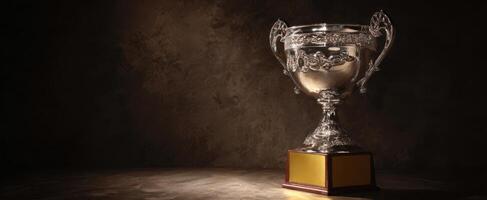 The Glimmering Trophy Symbolizing Achievement and Success in Competition photo