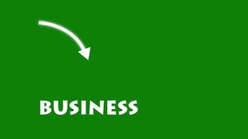 Animation of going downward bar chart falling stock index Graph arrow showing fluctuate trend Tickers on green screen Background decline decrease losses video