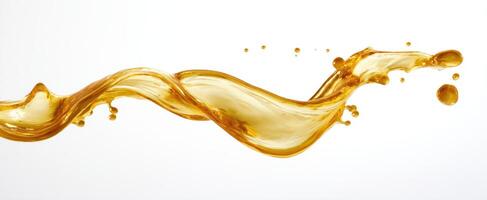 The flowing movement of golden liquid capturing elegance and energy. photo